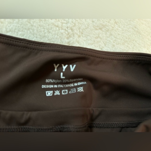 Women’s YYV size large brown jobbers zipper pockets except condition - Picture 2 of 4